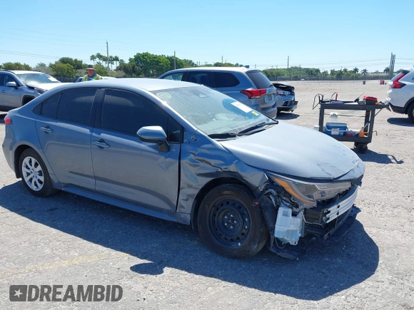 2025 Toyota Corolla LE z VIN 5YFB4MDEXSP240479, wystawiony jako IAAI lot #41769331 z przebiegiem 1075 mil mil oraz . Historia ofert i sprzedaży dostępna na DreamBid. Obrazek 1.