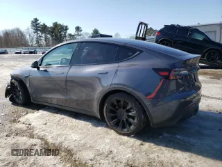 2023 Tesla Model Y Long Range with VIN 7SAYGDEE8PF889879, listed as a Copart auction lot 46115535 with 17,818 mi miles and Salvage Title. Bid and sale history available at DreamBid. Image 2.