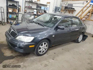 2003 Mitsubishi Lancer LS with VIN JA3AJ36E53U090103, listed as a Copart auction lot 53543705 with 167,724 mi miles and Salvage Title. Bid and sale history available at carsss.com. Image 1.
