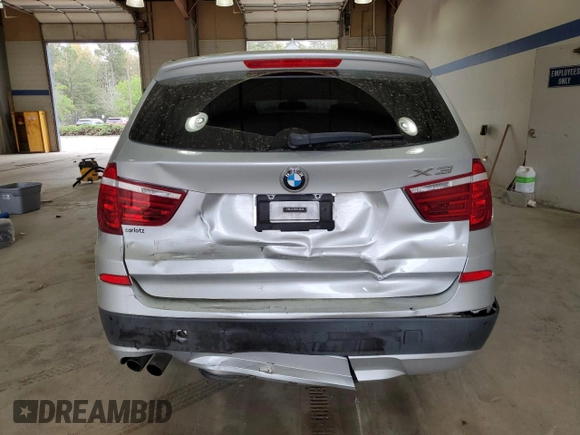 2012 BMW X3 28i with VIN 5UXWX5C56CL721970, listed as a Copart auction lot 51210875 with 125,661 mi miles and Salvage Title. Bid and sale history available at DreamBid. Image 6.