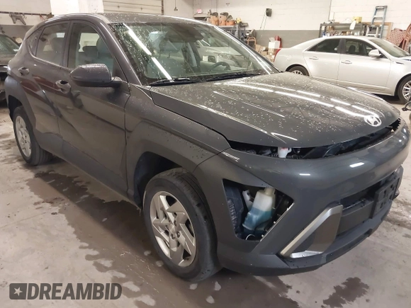 2024 Hyundai Kona SE with VIN KM8HACABXRU041822, listed as a IAAI auction lot 41940887 with 24,505 mi miles. Bid and sale history available at carsss.com. Image 1.