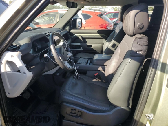 2023 Land Rover Defender S with VIN SALEJ6EX2P2121454, listed as a Copart auction lot 85629244 with 32,155 mi miles and Salvage title. Bid and sale history available at DreamBid. Image 7.