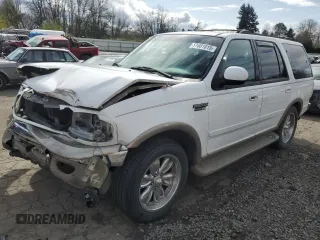 2001 Ford Expedition Eddie Bauer with VIN 1FMFU18LX1LA81622, listed as a Copart auction lot 51681015 with 229,038 mi miles and Salvage title. Bid and sale history available at DreamBid. Image 1.