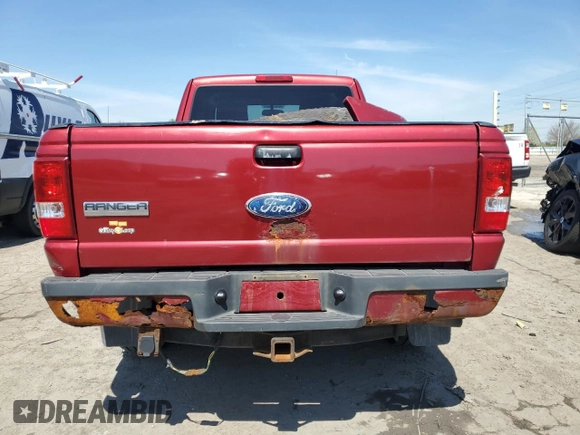 2010 Ford Ranger XLT with VIN 1FTLR4FE9APA23704, listed as a Copart auction lot 54156885 with 109,170 mi miles and Salvage title. Bid and sale history available at DreamBid. Image 6.