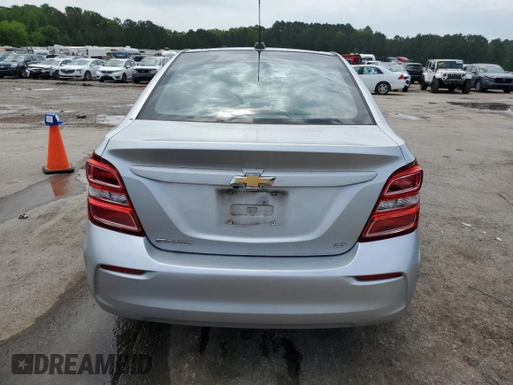2020 Chevrolet Sonic LT with VIN 1G1JD5SB1L4108704, listed as a Copart auction lot 54554725 with 58,900 mi miles and Salvage title. Bid and sale history available at DreamBid. Image 6.