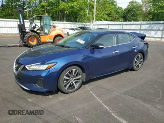 2023 Nissan Maxima SV z VIN 1N4AA6CV2PC510702, wystawiony jako Copart lot #56543095 z przebiegiem 61 858 mil mil oraz Czysty tytuł • Clean title. Historia ofert i sprzedaży dostępna na DreamBid. Obrazek 1.
