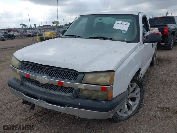 2005 Chevrolet Silverado 1500 Work Truck with VIN 1GCEC14XX5Z335540, listed as a IAAI auction lot 41516285 with 1 mi miles. Bid and sale history available at carsss.com. Image 2.