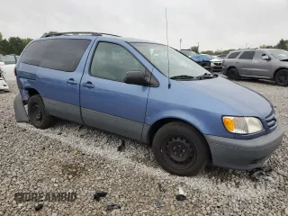 2001 Toyota Sienna LE with VIN 4T3ZF13C41U399056, listed as a Copart auction lot 76388854 with 183,373 mi miles and Salvage Title. Bid and sale history available at carsss.com. Image 4.