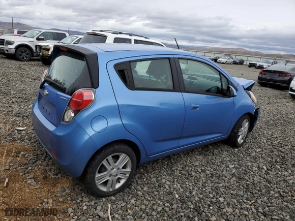 2013 Chevrolet Spark LS with VIN KL8CA6S92DC513420, listed as a Copart auction lot 86700014 with 0 mi miles and Salvage Title. Bid and sale history available at carsss.com. Image 3.