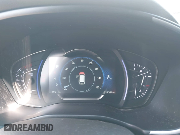 2019 Hyundai Santa Fe SEL with VIN 5NMS33AD6KH081690, listed as a IAAI auction lot 41961423 with 114,389 mi miles and . Bid and sale history available at DreamBid. Image 7.