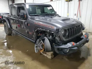 2024 Jeep Gladiator Mojave X with VIN 1C6JJTEG2RL106980, listed as a Copart auction lot 55142885 with 7,263 mi miles and Salvage title. Bid and sale history available at DreamBid. Image 4.