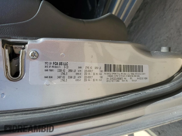 2019 Dodge Grand Caravan GT with VIN 2C4RDGEG1KR658672, listed as a Copart auction lot 52737745 with 216,106 mi miles and Clean Title. Bid and sale history available at DreamBid. Image 13.