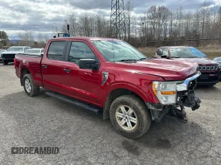 2021 Ford F-150 XL with VIN 1FTFW1E89MKD76865, listed as a Copart auction lot 55388745 with 187,417 mi miles and Salvage Title. Bid and sale history available at carsss.com. Image 2.