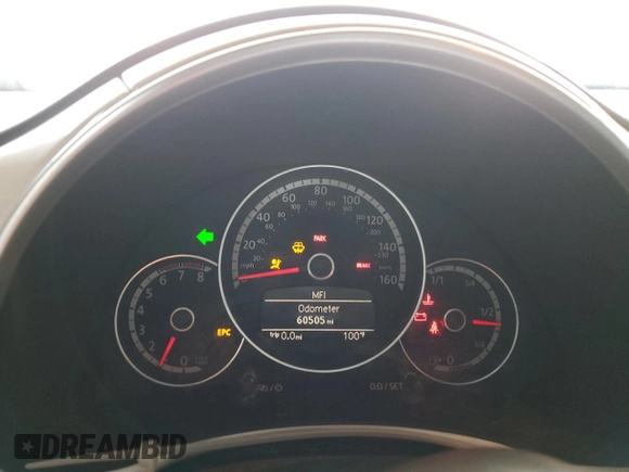 2013 Volkswagen Beetle 2.5L with VIN 3VW5P7AT2DM811768, listed as a Copart auction lot 54609125 with 60,505 mi miles and Salvage Title. Bid and sale history available at DreamBid. Image 9.