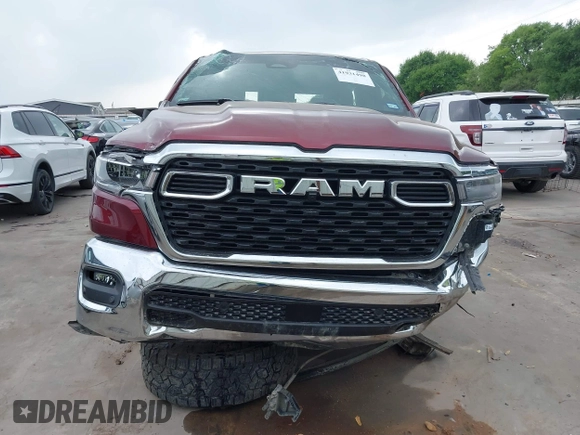 2025 Ram 1500 Big Horn with VIN 1C6RREFG5SN597979, listed as a IAAI auction lot 41931498 with 24,567 mi miles and . Bid and sale history available at DreamBid. Image 16.