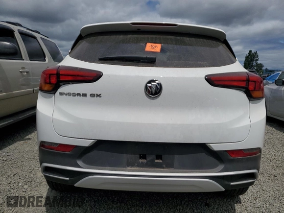 2022 Buick Encore GX Select z VIN KL4MMDS23NB142585, wystawiony jako Copart lot #59618615 z przebiegiem 3 880 mil mil oraz Szkoda całkowita • Salvage title. Historia ofert i sprzedaży dostępna na DreamBid. Obrazek 6.