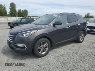 2017 Hyundai Santa Fe 2.4L z VIN 5XYZU3LB5HG494601, wystawiony jako Copart lot #61933655 z przebiegiem 83 609 mil mil oraz Szkoda całkowita • Salvage title. Historia ofert i sprzedaży dostępna na DreamBid. Obrazek 1.