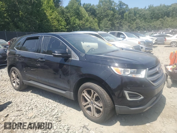 2016 Ford Edge Titanium with VIN 2FMPK4K97GBB92386, listed as a Copart auction lot 65618724 with 170,019 mi miles and Salvage Title. Bid and sale history available at carsss.com. Image 4.