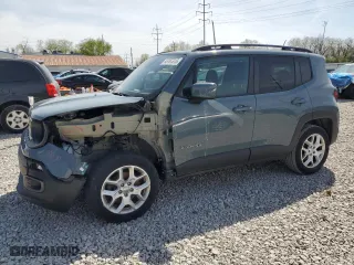 2017 Jeep Renegade Latitude with VIN ZACCJBBB9HPF65454, listed as a Copart auction lot 53787315 with 82,689 mi miles and Salvage Title. Bid and sale history available at carsss.com. Image 1.