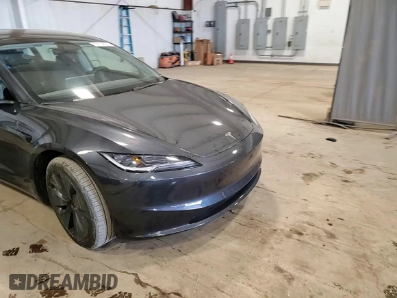 2025 Tesla Model 3 Long Range with VIN 5YJ3E1EB3SF904881, listed as a Copart auction lot 52704205 with 1,904 mi miles and Salvage Title. Bid and sale history available at DreamBid. Image 14.