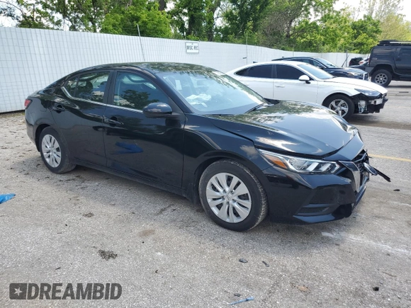 2021 Nissan Sentra S z VIN 3N1AB8BV8MY230664, wystawiony jako Copart lot #57080355 z przebiegiem 45 439 mil mil oraz Szkoda całkowita • Salvage title. Historia ofert i sprzedaży dostępna na DreamBid. Obrazek 4.