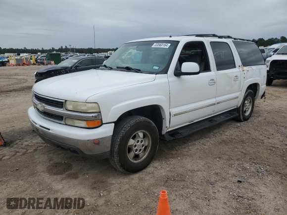 2002 Chevrolet Suburban LS with VIN 3GNEC16Z72G167647, listed as a Copart auction lot 83568164 with 0 mi miles and Salvage Title. Bid and sale history available at carsss.com. Image 1.