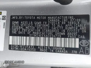 2010 Toyota Matrix S с VIN 2T1KE4EE4AC034729, выставлен на аукционе IAAI как лот 42466214 с пробегом 179 861 миль миль и . История ставок и продаж доступна на DreamBid. Изображение 9.