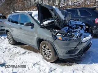 2019 Jeep Cherokee Latitude Plus with VIN 1C4PJMLB9KD469308, listed as a IAAI auction lot 41590025 with 46,676 mi miles. Bid and sale history available at carsss.com. Image 1.