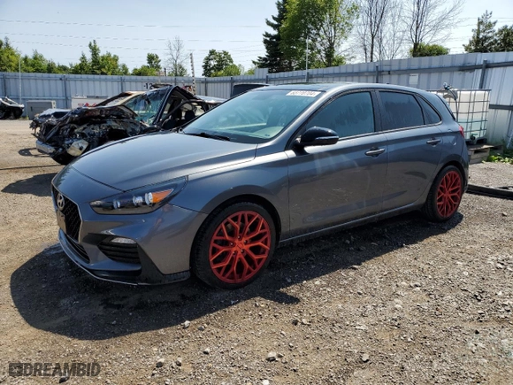 2020 Hyundai Elantra GT N Line with VIN KMHH55LC5LU123907, listed as a Copart auction lot 63770704 with 108,649 mi miles and Clean Title. Bid and sale history available at carsss.com. Image 1.