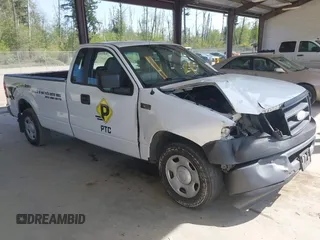 2007 Ford F-150 XL with VIN 1FTPF12V37KB92735, listed as a IAAI auction lot 42127038 with 162,219 mi miles and . Bid and sale history available at carsss.com. Image 1.