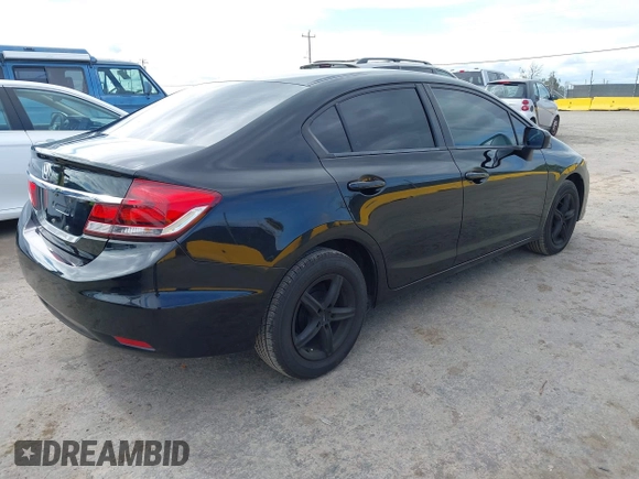 2014 Honda Civic Sedan LX with VIN 19XFB2F57EE206630, listed as a IAAI auction lot 42114435 with 188,468 mi miles. Bid and sale history available at carsss.com. Image 4.