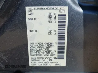 2020 Nissan Altima S with VIN 1N4BL4BV3LC277136, listed as a IAAI auction lot 41824422 with 105,250 mi miles and . Bid and sale history available at carsss.com. Image 9.