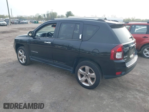 2014 Jeep Compass Limited with VIN 1C4NJDCB9ED549543, listed as a IAAI auction lot 41938699 with 195,973 mi miles. Bid and sale history available at carsss.com. Image 3.