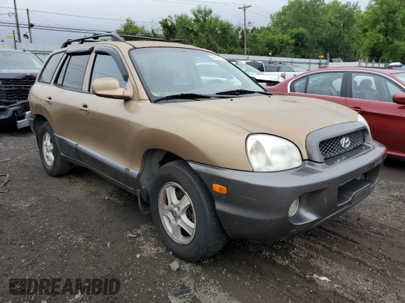 2002 Hyundai Santa Fe GLS with VIN KM8SC73DX2U318190, listed as a Copart auction lot 64256634 with 123,993 mi miles and Non Repairable. Bid and sale history available at carsss.com. Image 4.