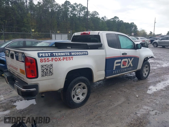 2022 Chevrolet Colorado 2WD Work Truck z VIN 1GCHSBEA4N1234377, wystawiony jako IAAI lot #41854653 z przebiegiem 54 418 mil mil oraz . Historia ofert i sprzedaży dostępna na DreamBid. Obrazek 4.