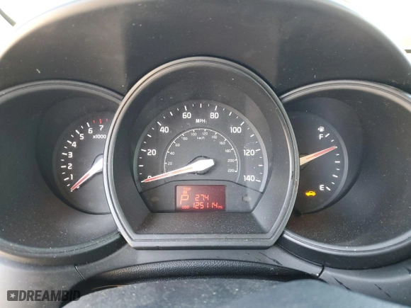 2013 Kia Rio LX with VIN KNADM5A30D6311763, listed as a Copart auction lot 48207175 with 125,114 mi miles and Salvage Title. Bid and sale history available at carsss.com. Image 9.