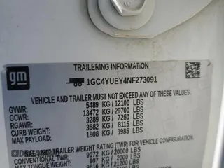 2022 Chevrolet Silverado 3500HD LTZ z VIN 1GC4YUEY4NF273091, wystawiony jako Copart lot #45113795 z przebiegiem 123 680 mil mil oraz Szkoda całkowita • Salvage title. Historia ofert i sprzedaży dostępna na DreamBid. Obrazek 12.