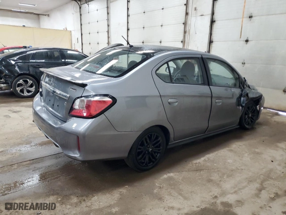2023 Mitsubishi Mirage G4 ES with VIN ML32FUFJ7PHF00608, listed as a Copart auction lot 43419715 with 23,575 mi miles and Salvage Title. Bid and sale history available at carsss.com. Image 3.