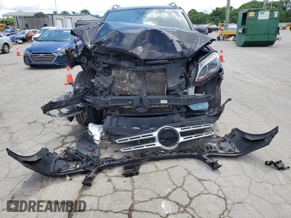 2019 Mercedes-Benz GLS 450 with VIN 4JGDF6EEXKB225262, listed as a Copart auction lot 55946335 with 75,733 mi miles and Salvage title. Bid and sale history available at DreamBid. Image 5.