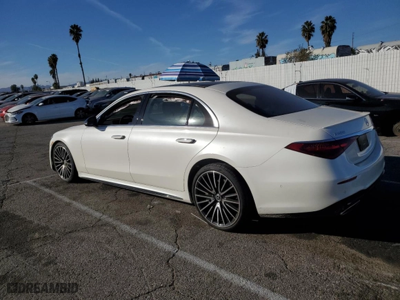 2021 Mercedes-Benz S-Class S 580 with VIN W1K6G7GB1MA037991, listed as a Copart auction lot 84233874 with 0 mi miles and Salvage Title. Bid and sale history available at carsss.com. Image 2.