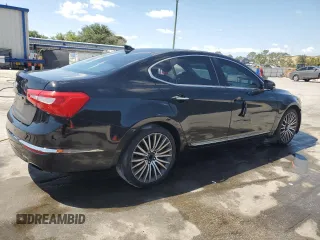 2014 Kia Cadenza Limited with VIN KNALN4D74E5129671, listed as a Copart auction lot 52555945 with 201,705 mi miles and Salvage Title. Bid and sale history available at carsss.com. Image 3.