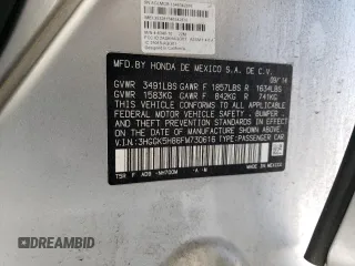 2015 Honda Fit EX-L with VIN 3HGGK5H86FM730616, listed as a Copart auction lot 55829815 with Not provided miles and Salvage title. Bid and sale history available at DreamBid. Image 12.