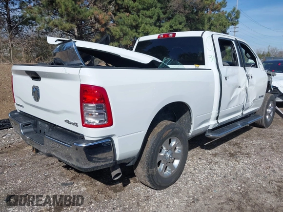 2023 Ram 2500 Big Horn with VIN 3C6UR5DL0PG611149, listed as a IAAI auction lot 41830205 with 58,997 mi miles. Bid and sale history available at carsss.com. Image 4.