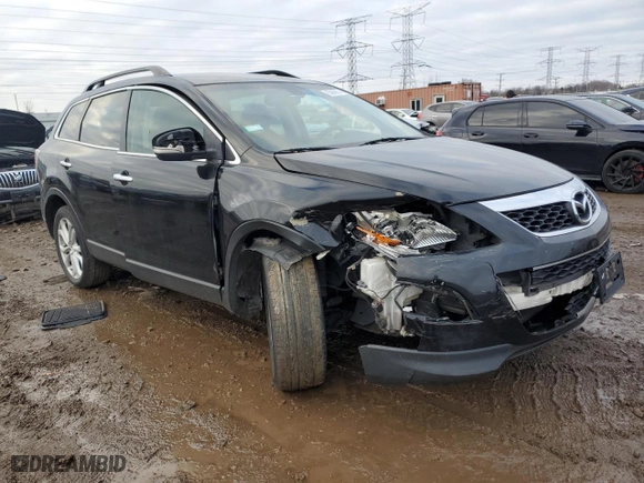2011 Mazda CX-9 Grand Touring with VIN JM3TB3DV9B0321012, listed as a Copart auction lot 85866814 with 189,519 mi miles and Salvage Title. Bid and sale history available at carsss.com. Image 4.