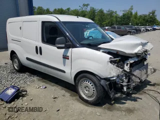 2022 Ram ProMaster City Cargo Tradesman with VIN ZFBHRFABXN6W34970, listed as a Copart auction lot 60870505 with 66,325 mi miles and Salvage title. Bid and sale history available at DreamBid. Image 4.