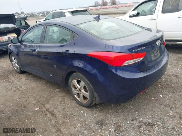 2013 Hyundai Elantra GLS PZEV with VIN 5NPDH4AE9DH347623, listed as a IAAI auction lot 41177236 with 217,294 mi miles. Bid and sale history available at carsss.com. Image 3.