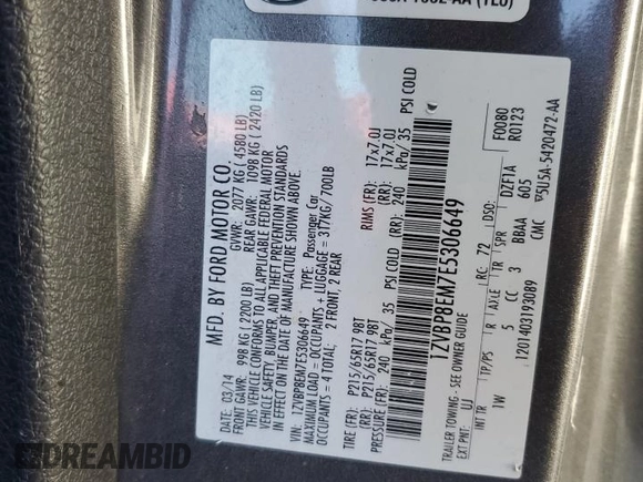 2014 Ford Mustang V6 with VIN 1ZVBP8EM7E5306649, listed as a Copart auction lot 71894504 with Not Provided miles and Clean Title. Bid and sale history available at carsss.com. Image 13.
