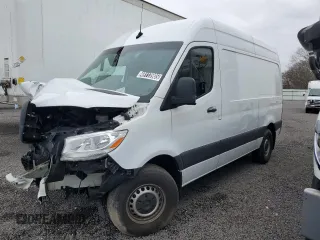 2023 Mercedes-Benz Sprinter Cargo with VIN W1Y40BHY4PT143979, listed as a Copart auction lot 49113905 with 42,295 mi miles and Salvage Title. Bid and sale history available at carsss.com. Image 1.