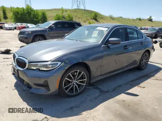 2019 BMW 3 Series 330i with VIN WBA5R1C58KAJ98457, listed as a Copart auction lot 60736175 with 60,826 mi miles and Salvage title. Bid and sale history available at DreamBid. Image 1.