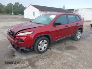2016 Jeep Cherokee Sport with VIN 1C4PJLAB6GW136136, listed as a IAAI auction lot 41108560 with 97,982 mi miles. Bid and sale history available at carsss.com. Image 18.